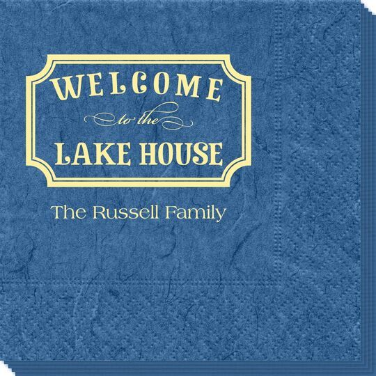 Welcome to the Lake House Sign Bali Napkins